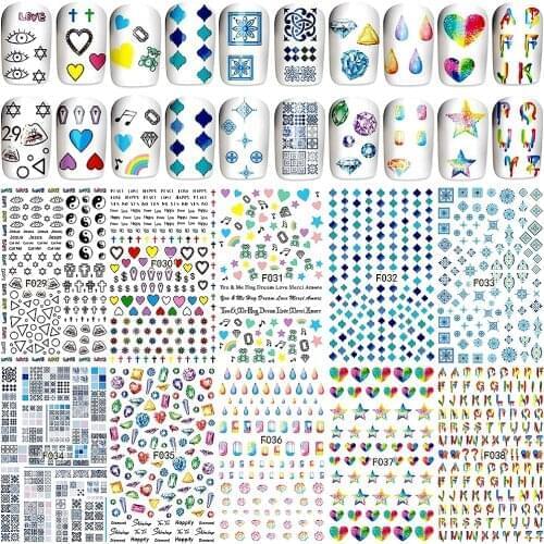 10sheets/lot ultra thin adhesive 3d nail art decoration sticker and decals beauty nail salon supplies tools new arrival