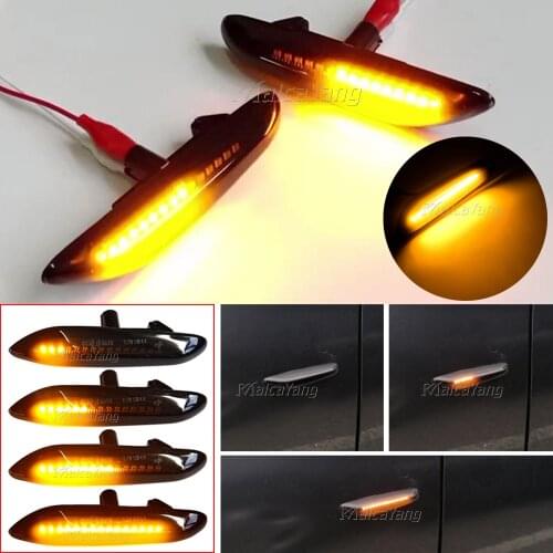 2pcs LED Side Fender Dynamic Turn Signal Light for BMW E46 E36 E60 E61 E90 E91 E92 E93 X1 E84