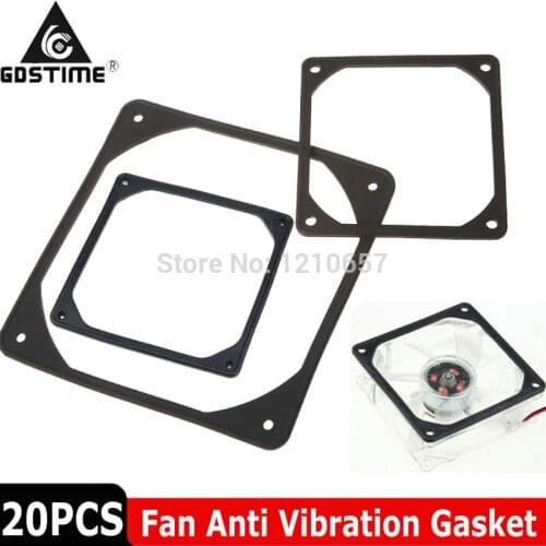 20PCS LOT Gdstime PC Case Fan Anti Vibration Gasket Silicone Shock Absorption Pad 80mm 90mm 92mm 120mm 140mm
