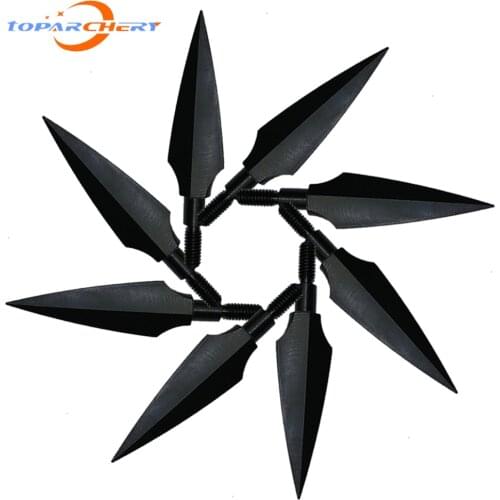 3pcs/6pcs High Carbon Steel Arrowheads Broadheads Arrow Tips Points Arrow Archery Target for Hunting Bow Arrow Shaft