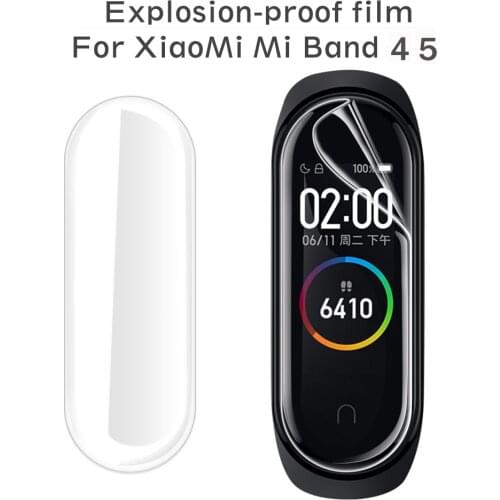 5-10PCS Mi Band 4 5 Screen Protector Film For Xiaomi Mi Band 4 5 Soft TPU Film Smart Wristband Miband4 5 Full Screen Fit Film