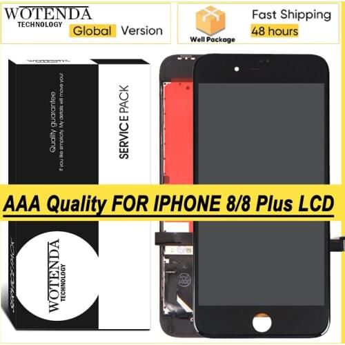 AAA+ Display For iPhone 8 Plus LCD Touch Screen Digitizer Assembly Repair Parts with Service Pack