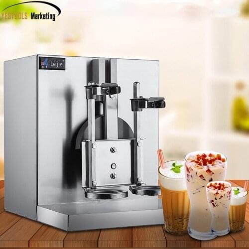 Double-frame Auto Bubble Boba Tea Milk Shaker Shaking Making Machine+2pcs stainless steel Xue Ke cup,Cocktail Shake Cup