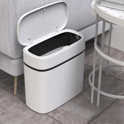 White Color Multifunction Clamshell Trash Household Trash basket garbage Creative Classification trash bin