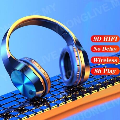 T5 Gaming Wireless Headset Extra Bass and Stereo Sound Gaming Headphones with Mic 3.5mm Bluetooth Headphone Bluetooth Headset