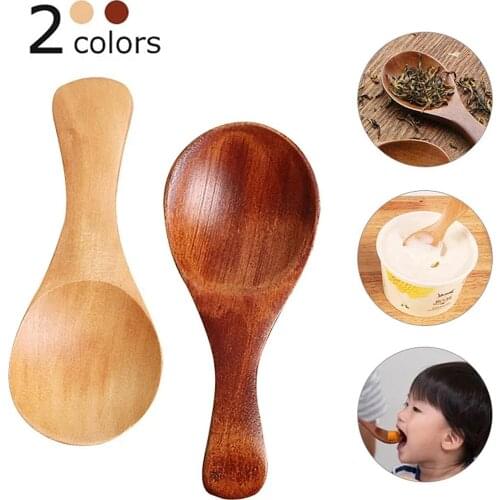 10Pcs Wooden Measuring Scale Spoon Scoop Coffee Beans Bar Kitchen Baking Accessories Measuring Spoon Cooking Tools
