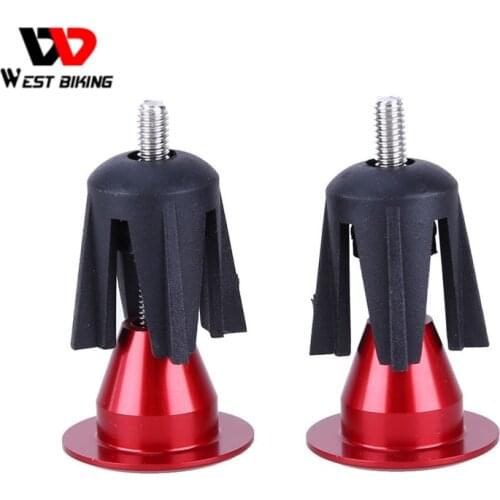 WEST BIKING Bicycle Handle Bar End MTB Mountain Cycling Handlebar Cap Bike Aluminum Alloy Handlebar Bike Parts Grips Plug