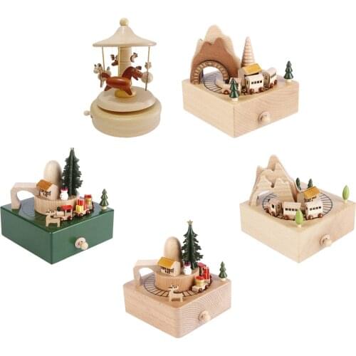 Homyl Wooden Music Storage Boxes