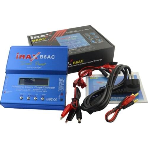 IMAX B6 AC 80W B6AC Lipo NiMH 3 S / 4S / 5S RC Battery Balance Charger + EU US AU UK Plug Power Cable