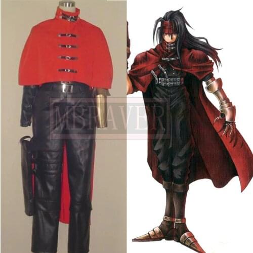 Anime Final Fantasy Vincent Valentine Cosplay Costume Custom-Made