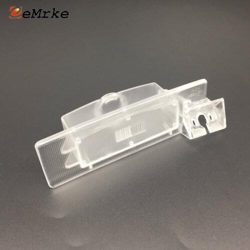 EEMRKE Car Rear View Camera Bracket License Plate Lights Housing Mount for Hyundai i40 VF / Sonata LF NF