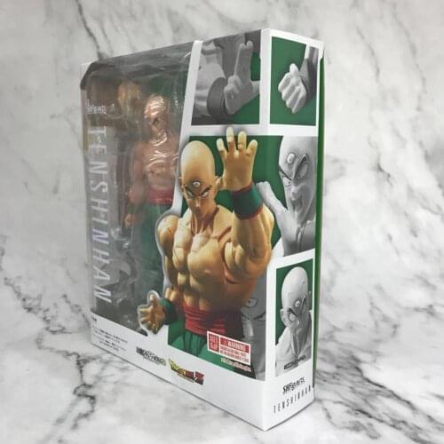 Anime Dragon Ball Tenshinhan Dolls SHF Figure Tien Shinhan Chiaotzu Collectible Figuarts Christmas Gift Toys For Children Adults