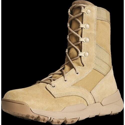 Lightweight Combat Tactics Boots Men Women Outdoor Climbing Hunt Hiking Training Breathable Shock Absorption Military High Shoes