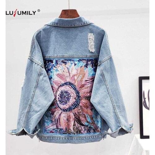Lusumily Womens Denim Jackets