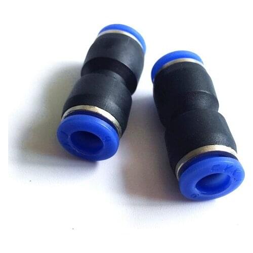 M175 Quality 6mm Slip lock Quick Joiner Plastic Union Straight Pneumatic Equal Fittings 20Pcs/Pack Hose Connectors Slip lock 6mm