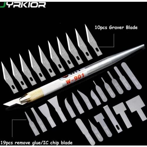 Jyrkior A10 A11 A12 A13 CPU IC Powerful Glue Removal Blade Pry Knife Mobile Phone Motherboard Maintenance Disassemble Tool