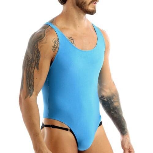 Men Bodysuit Romper Sexy Lingerie Erotic Costume Sleepwear Sexy One-piece Bikini Body Teddies Tight Male Gay Underwear Nightwear