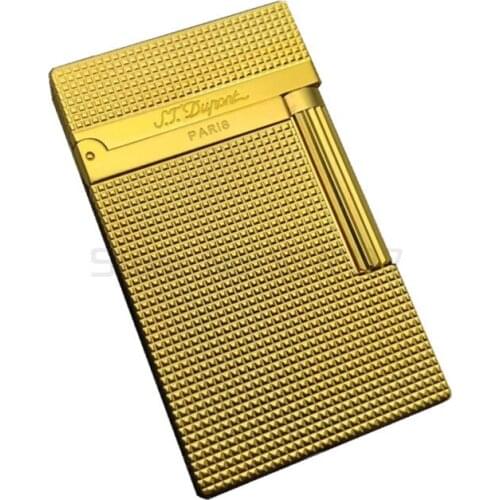 New vintage dupont bright sound gas lighter windproof copper body for cigarette