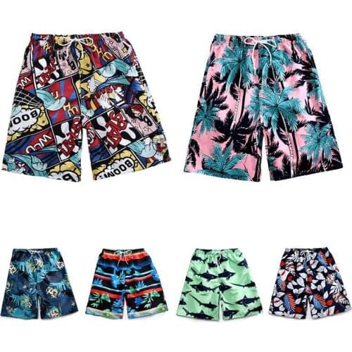 2021 New Blast Beach Pants Summer Printed Shorts Loose Big Pants Sports Five-point Pants Mens Casual Pants Fast Dry