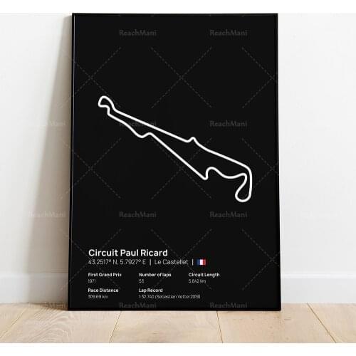 Poster and Prints Circuit Poster, Formula One Heineken Canadian Grand Prix Wall Art for Living Room Home Decor
