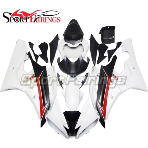 Plastics Complete Injection Fairings For Yamaha YZF600 R6 06 07 Year 2006 2007 ABS Motorcycle White Black Fairing Kit Bodywork