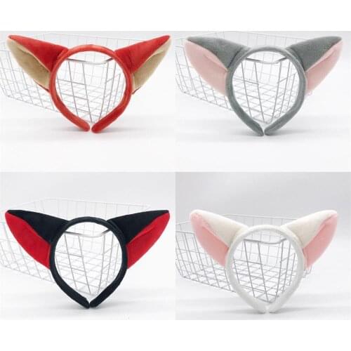 Nick Fox headband cartoon animal headdress cute adult simple headband wide edge pressure hair children headdress hair clip Neko