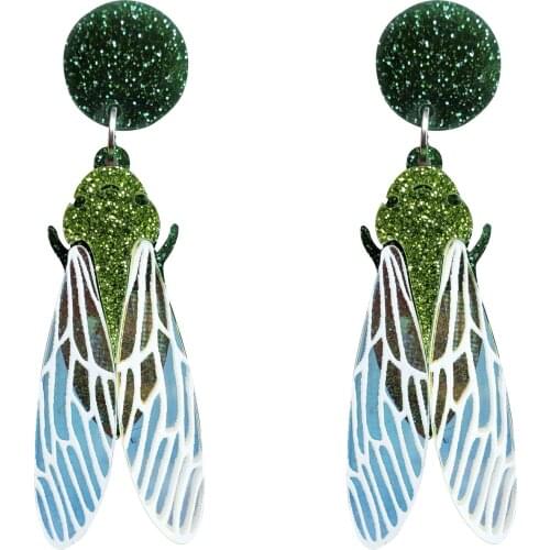 Korea Earrings Novelty Earrings Strange Jewelry Insect Glitter I Know Zen Symphony Wings Earring Ear Clip