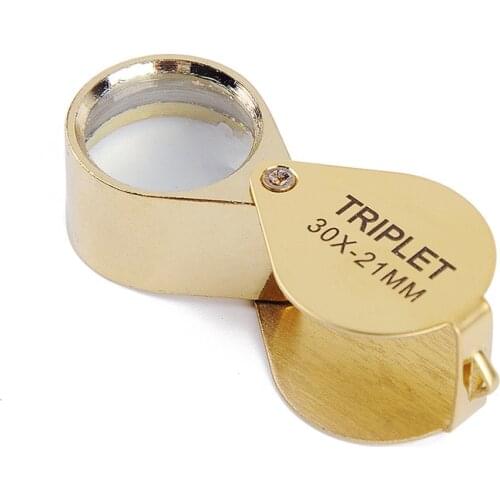 30 times magnifying glass, high magnification, high-definition mini handheld geological jewellery identification