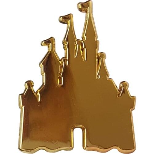 Golden Castle hard enamel pin