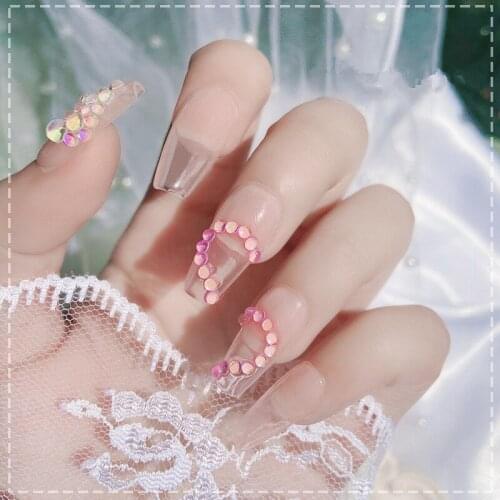 1 Box Mixed Size Colours Crystal Nail Art Rhinestone Decorations Fluorescent Glow3D Glitter Diamond Gems