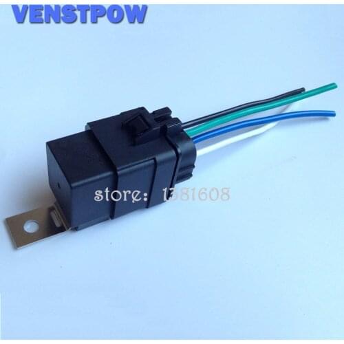 1PC 12VDC 40A YCLS Waterproof Relay/ Automotive Relay 4 Pins with Iron Backrest + Waterproof Socket