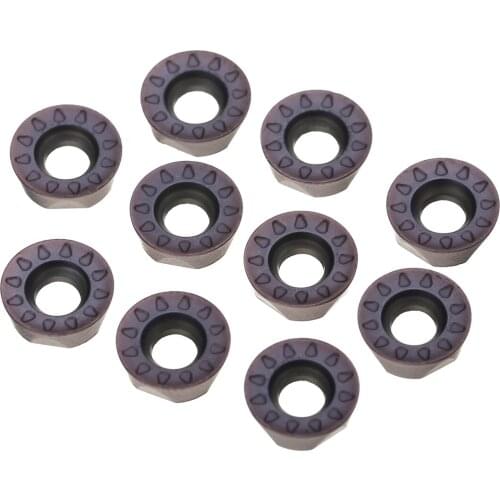 10Pcs RPMT08T2M0E-JS VP15TF RPMT08T2 Turning Tool Carbide Insert Cutter Blade For CNC Milling Machine Lathe Cutter