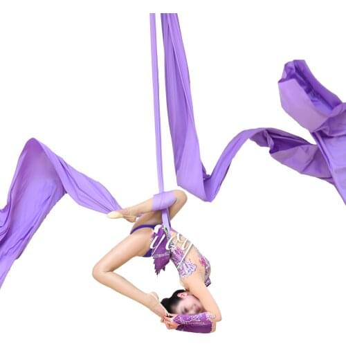 11Yards/10mYoga Fitness Accessories Aerial Silk Yoga Swing Yoga Hammock Set Aerial Yoga Hammock Acrobatic Dance For Home Outdoor