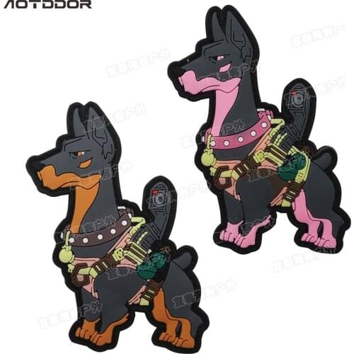 3D PVC K9 Dog patches Badge k-9 Dog for Tactical Harness Vest Backpacks Airsoft rubber Patches Hook & Loop Patch