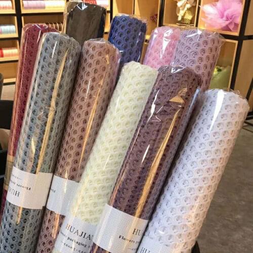 60CM*5yard/Roll Handmade DIY Decorative Hollow Round Gauze Wedding Birthday Party Supplies Flower Wrapping Paper