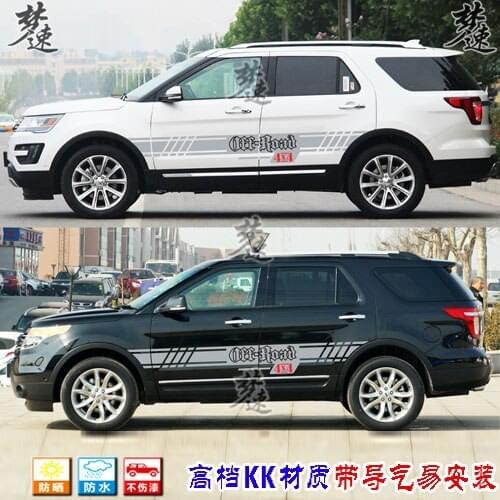 Car stickers For Ford Explorer car door body pull flower personality car stickers modified Explorer car stickers decoration