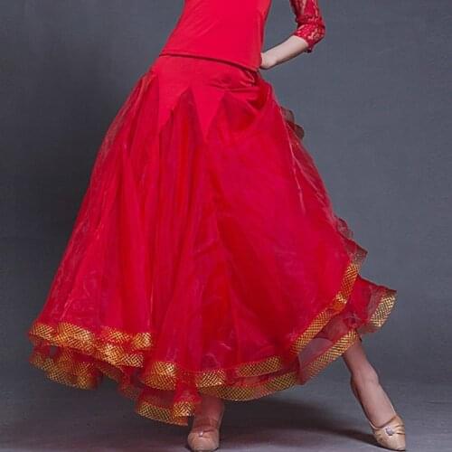 4 colors custom ballroom dance skirt oversize waltz skirt flamenco skirt dance wear whiteballroom dress modern dance costumes