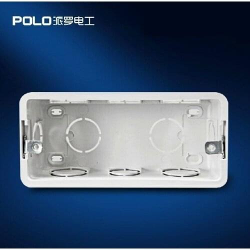 Free Shipping Wall Mounting Box Internal Cassette Switch accessories Wiring Box White Back Box for 154mm*72mm Switch housing