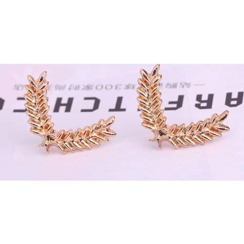Korean Version Of The Suit And Shirt Collar Pin Brooch Korean Stereo Small Metal Wheat Collar Buckle Accessories Cheap Marketing
