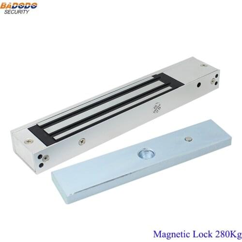 DC12V Waterproof outdoor used single door magnetic lock electromagnetic lock 280Kg 600Lbs holding force