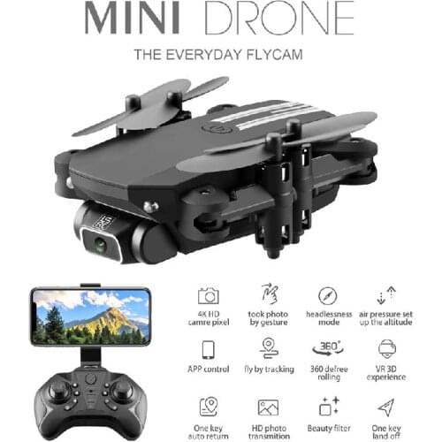 LS-MIN Drone With 4K Camera HD Mini Quadcopter WIFI FPV 2.4GHz RC Foldable Aerial Photography Helicopter Quadrocopter Child Toy