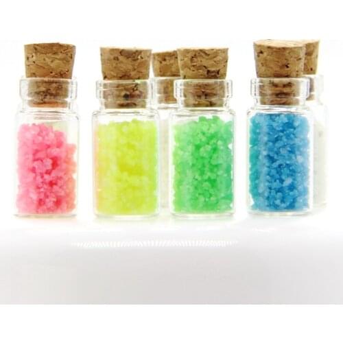 1 Bottle 12x24mm Lasting Glow In The Dark Powder Modeling UV Resin Epoxy Mold Luminous DIY Jewelry Filling For DIY Jewelry