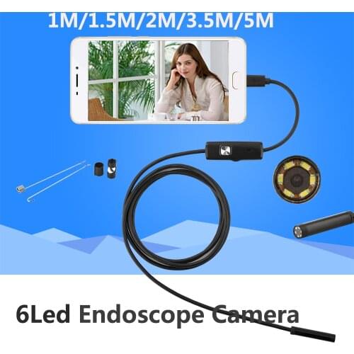 5.5MM 2M Mini Usb android Inspection endoscope Camera Underwater Endoscopio Tube snake Micro-cameras For PC Android Phone car 5M