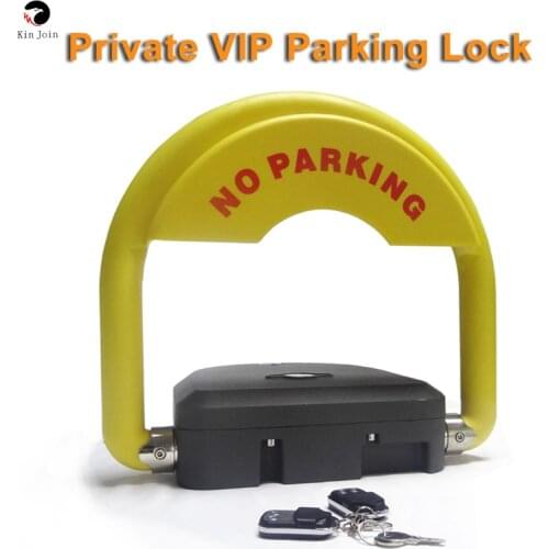 KinJoin Rustproof and durable Battery Operated Smart Parking Lock Grey & Red Appearance Optional With Bluetooth/wifi