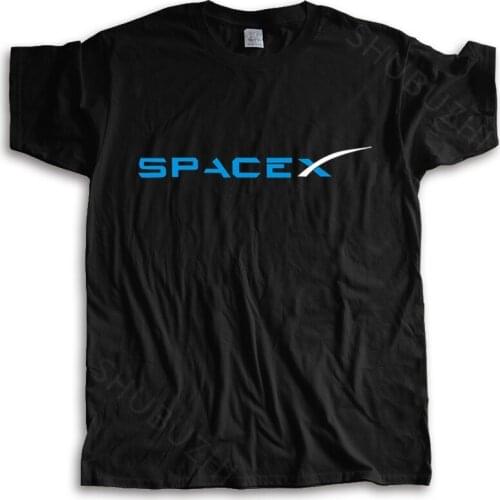 Summer t-shirt men brand teeshirt SPACEX SPACE X SPACE-X ELON MUSK FAN SPACE SCIENCE LOGO T-SHIRT FALCON cotton tshirt for boys