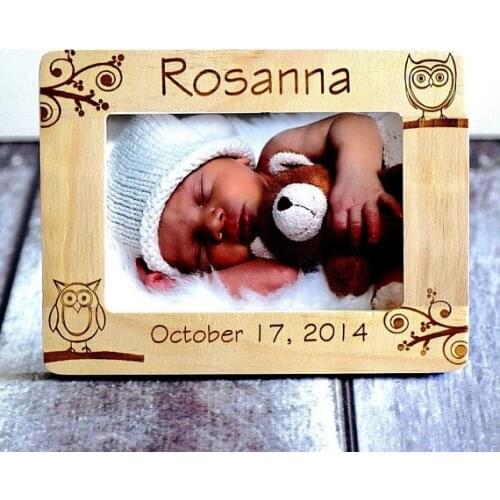 Personalize Newborn Baby Picture Frame, Gift for new Parents, Godparents gift, Birth Announcement baby shower Mothers Day Frame