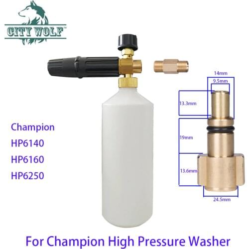 City Wolf car wash snow foam nozzle gun for Champion HP6140 HP6160 HP6250 high pressure washer accessoires car cleaning parts