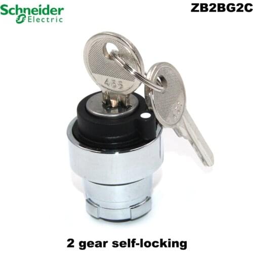 Schneider Electric ZB2BG2C second / third gear key selection button head ZB2-BG3C 2/3 gear, with key selection switch brand new
