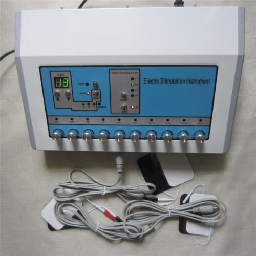 Portable electrode muscle stimulation body massage Russian wave micro current EMS spa beauty device