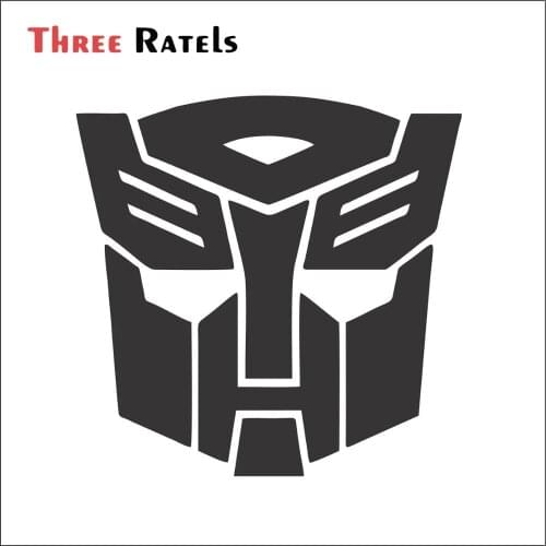 Three Ratels FD49 cool AUTOBOT funny Reflective sticker decal on car bike motorcycle window bumper